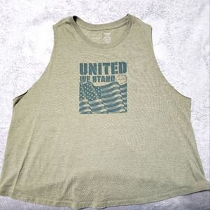 HYLETE WOMEN'S TANK ARMY GREEN SIZE LARGE GREAT PRE-OWNED CONDITION
